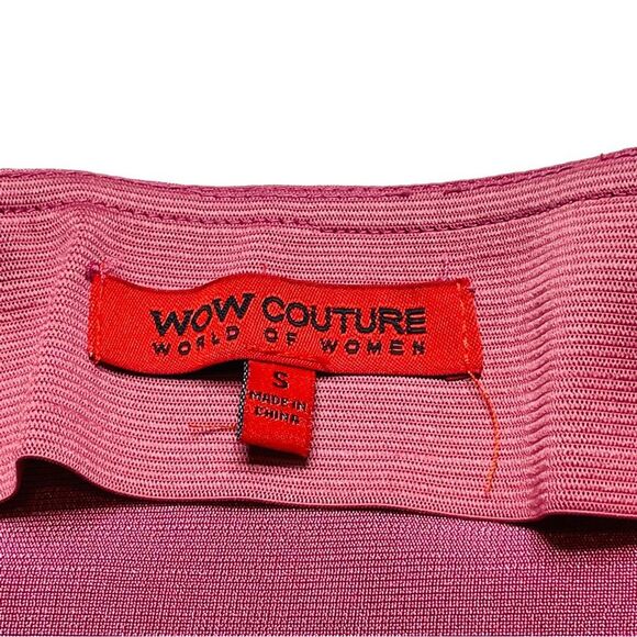 WOW Couture Pink Bandage Pencil Skirt - Size Small - Picture 10 of 16